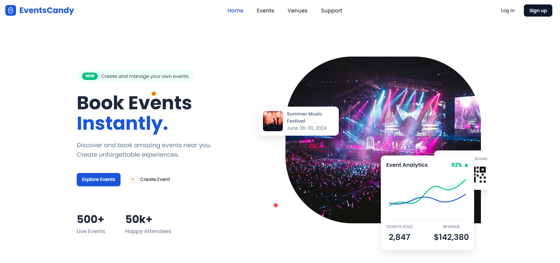EventsCandy — Event Booking System